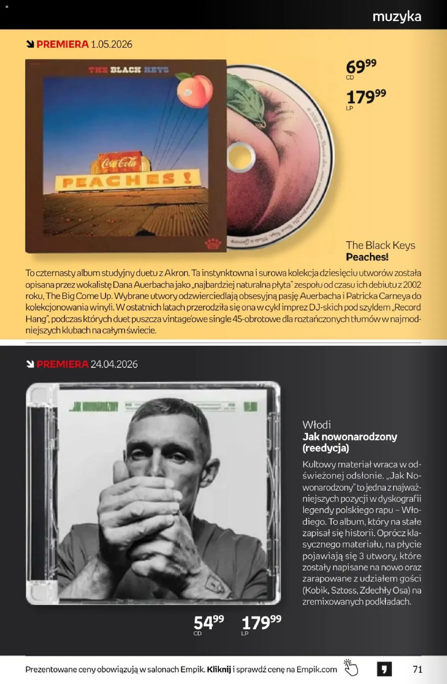 Empik promocje - Tom kultury Muzyka od 22.04.2026 | Strona: 8 | Produkty: Coca cola