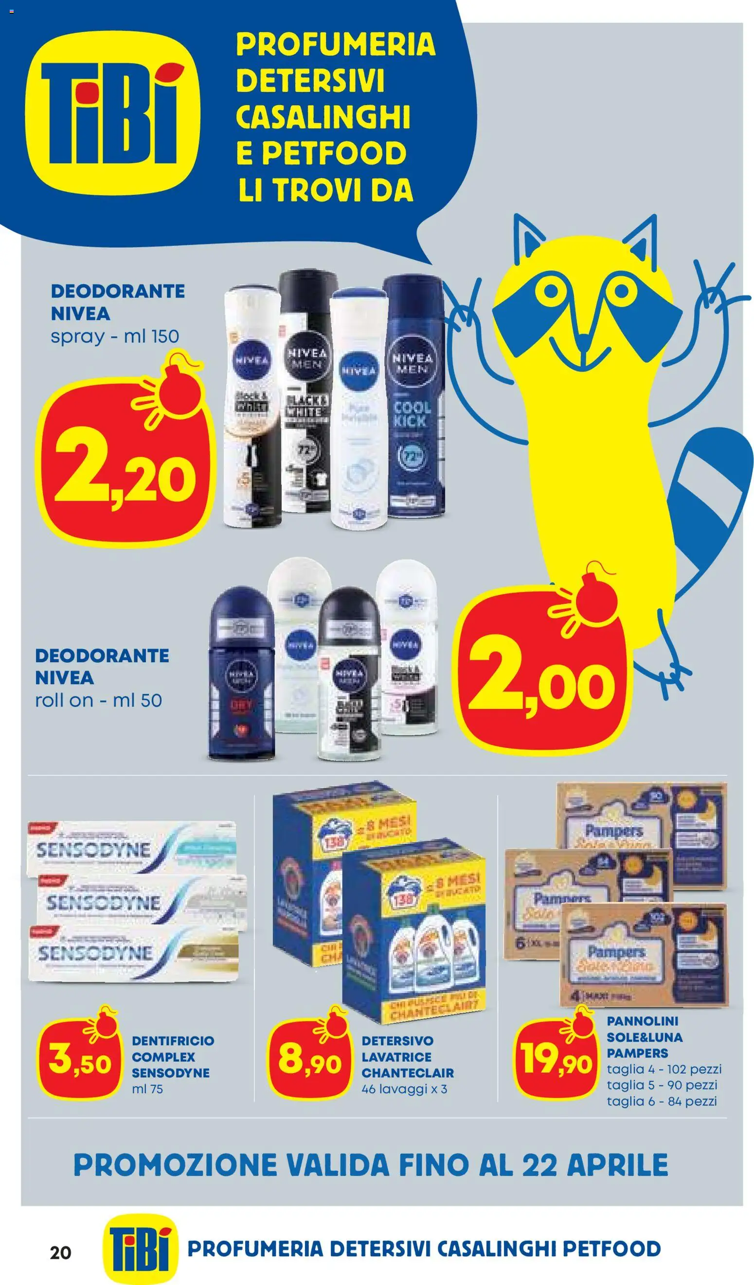 Volantino Panorama del 26.03.2026 | Pagina: 20 | Prodotti: Pannolini, Deodorante, Lavatrice, Pampers