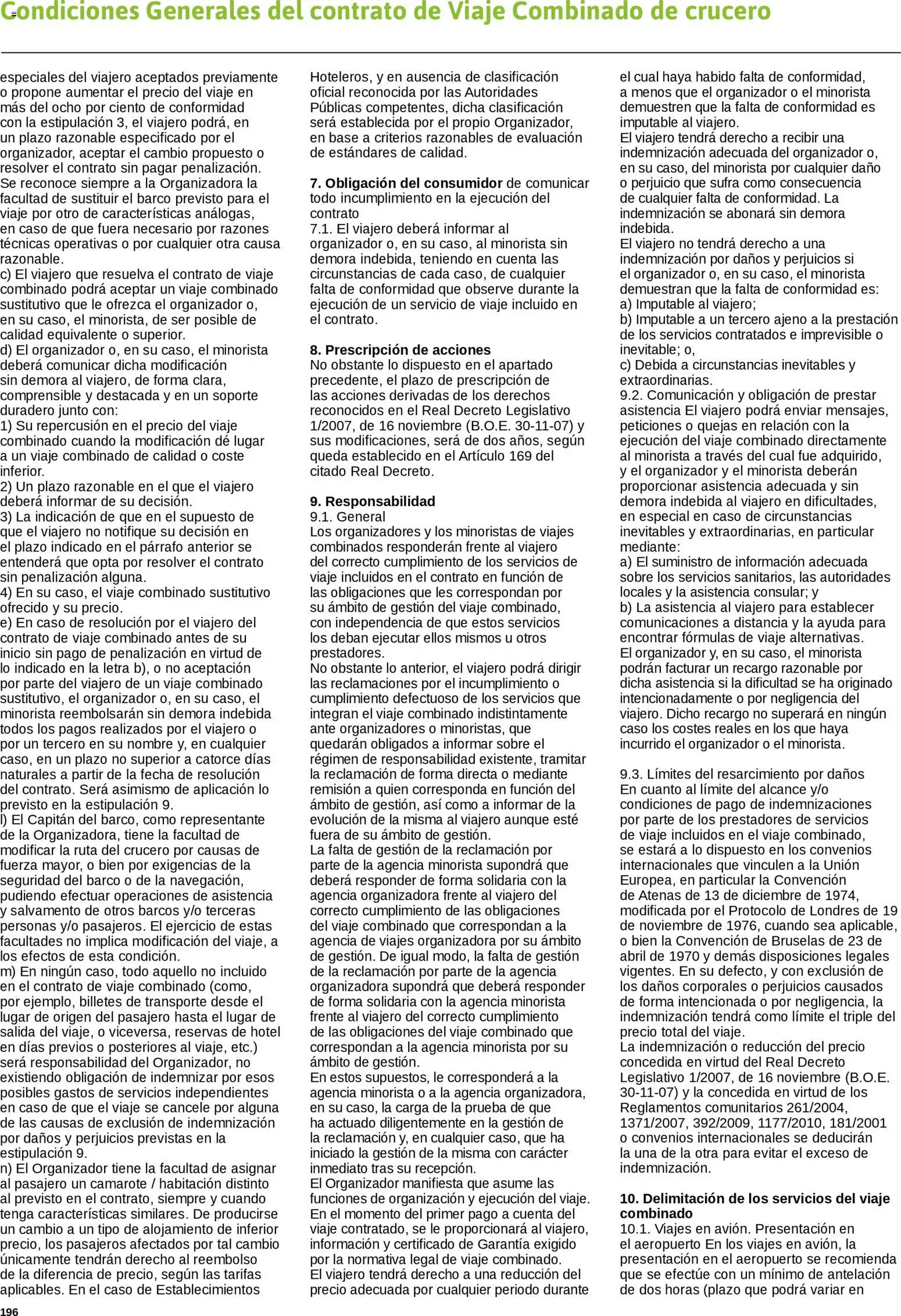 Viajes El Corte Inglés Cruceros marítimos │ válido desde el 01.01.2026 | Página: 197 | Productos: General, Organizador