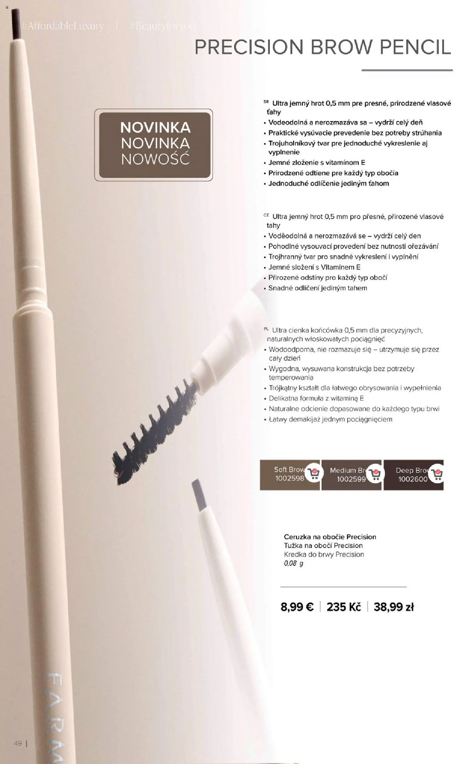 Nové Farmasi akcie – leták je platný od 01.01.2026 | Strana: 49 | Produkty: Ceruzka