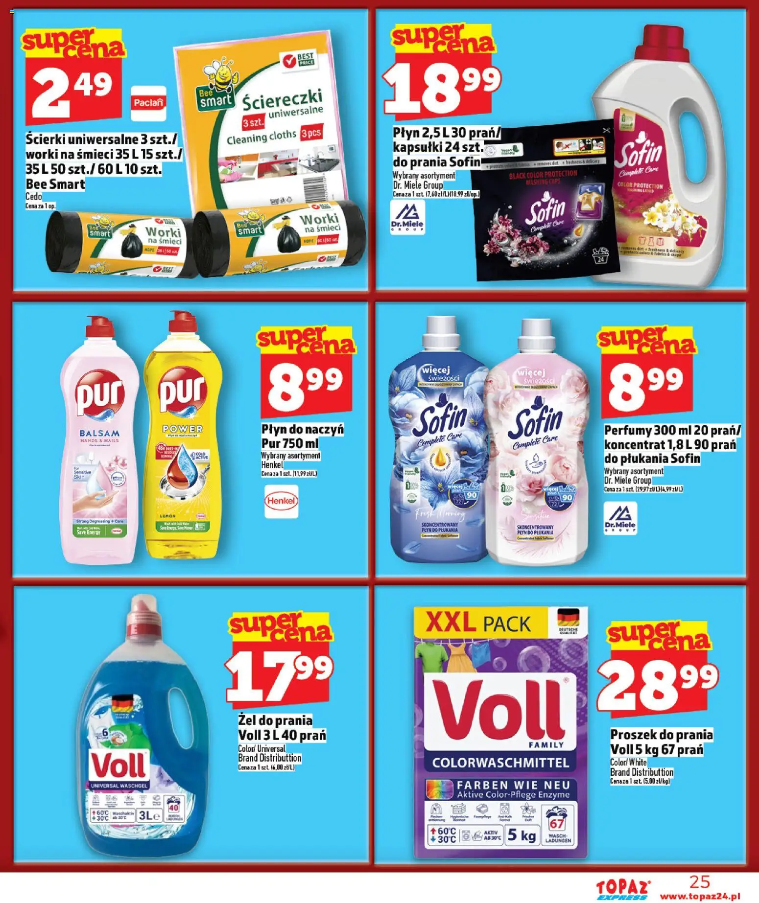 Topaz Gazetka - Express od 22.01.2026 | Strona: 25 | Produkty: Perfumy, Proszek do prania