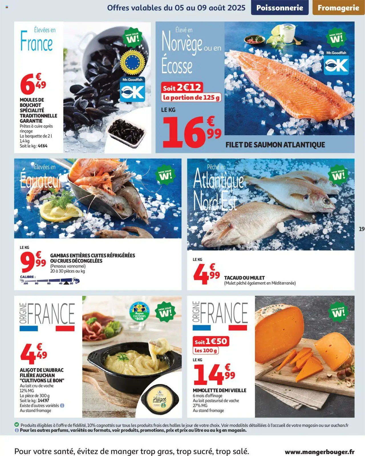  | Page: 19 | Produits: Pêche, Poissonnerie, Fromage, Saumon