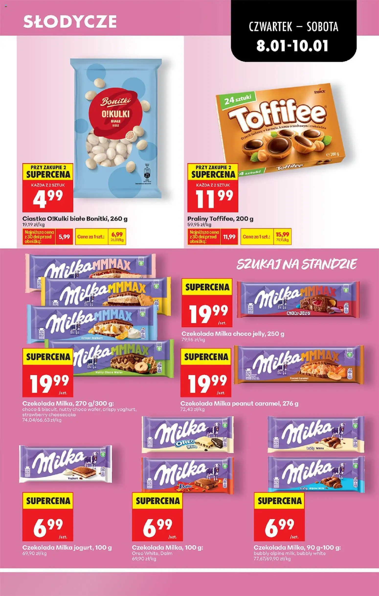 Biedronka gazetka - Oferta w tym tygodniu od 08.01.2026 | Strona: 59 | Produkty: Praliny, Milka, Czekolada, Ciastka