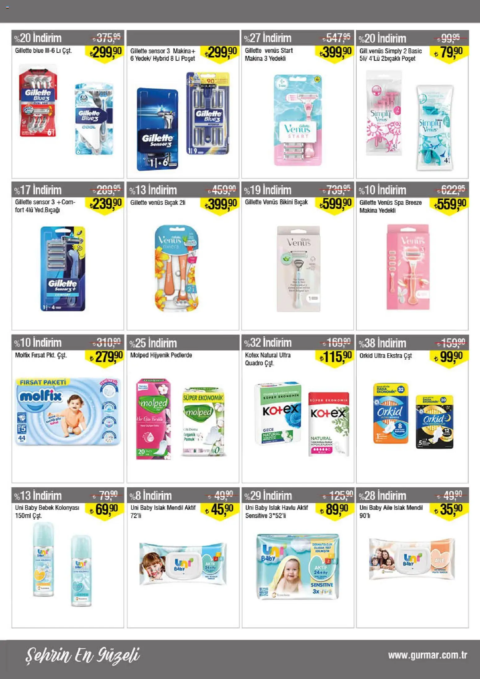 Gürmar - Katalog - 16.02.2026 tarihinden itibaren geçerlidir | Sayfa: 13 | Ürünler: Mendil