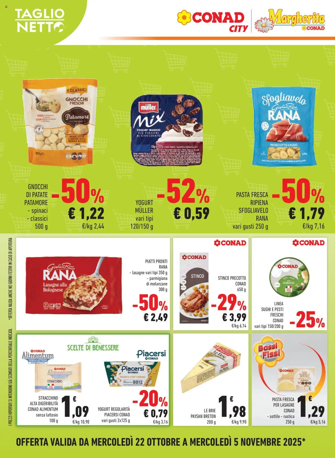 Volantino Conad del 22.10.2025 | Pagina: 12 | Prodotti: Cioccolato, Spinaci, Pesto, Melanzane