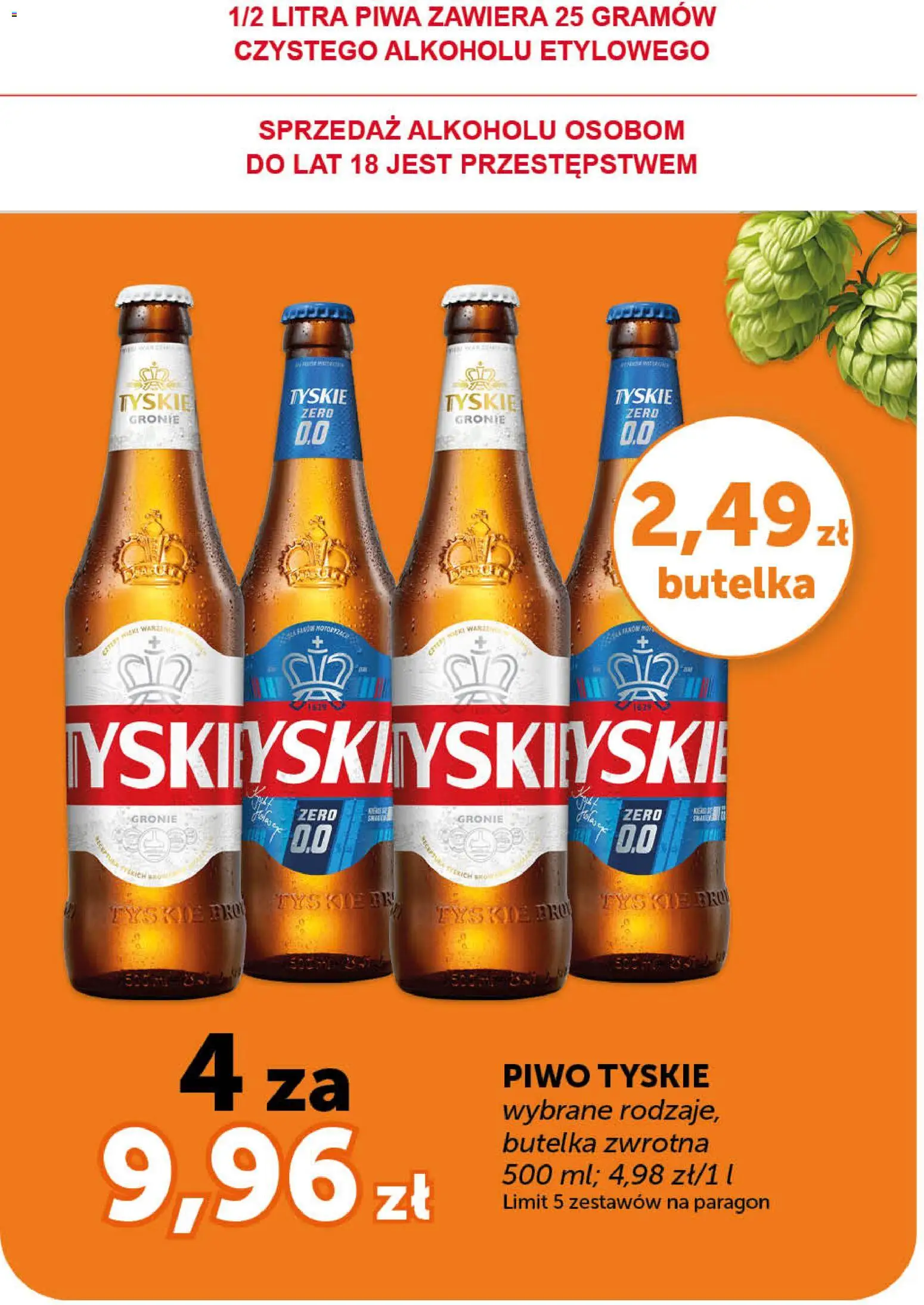 Euro Sklep gazetka od 23.04.2026 | Strona: 4 | Produkty: Tyskie, Piwo