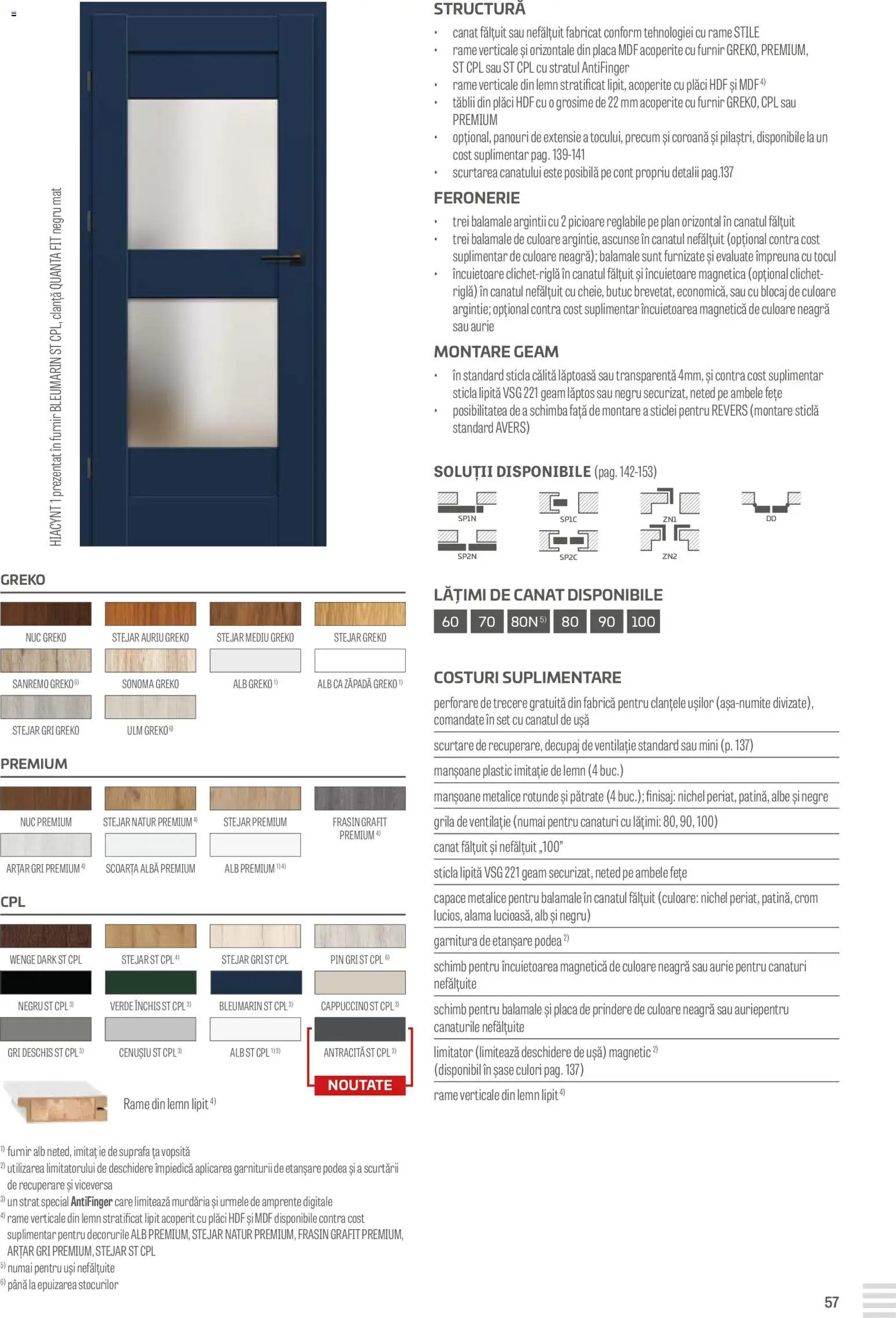 Noul catalog Proges – valabil de la 23.08.2024 | Pagină: 57 | Produse: Ușă