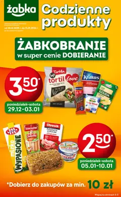 Pogląd oferty "Żabka Gazetka - Codzienne produkty" - ważna od 30.12.2025