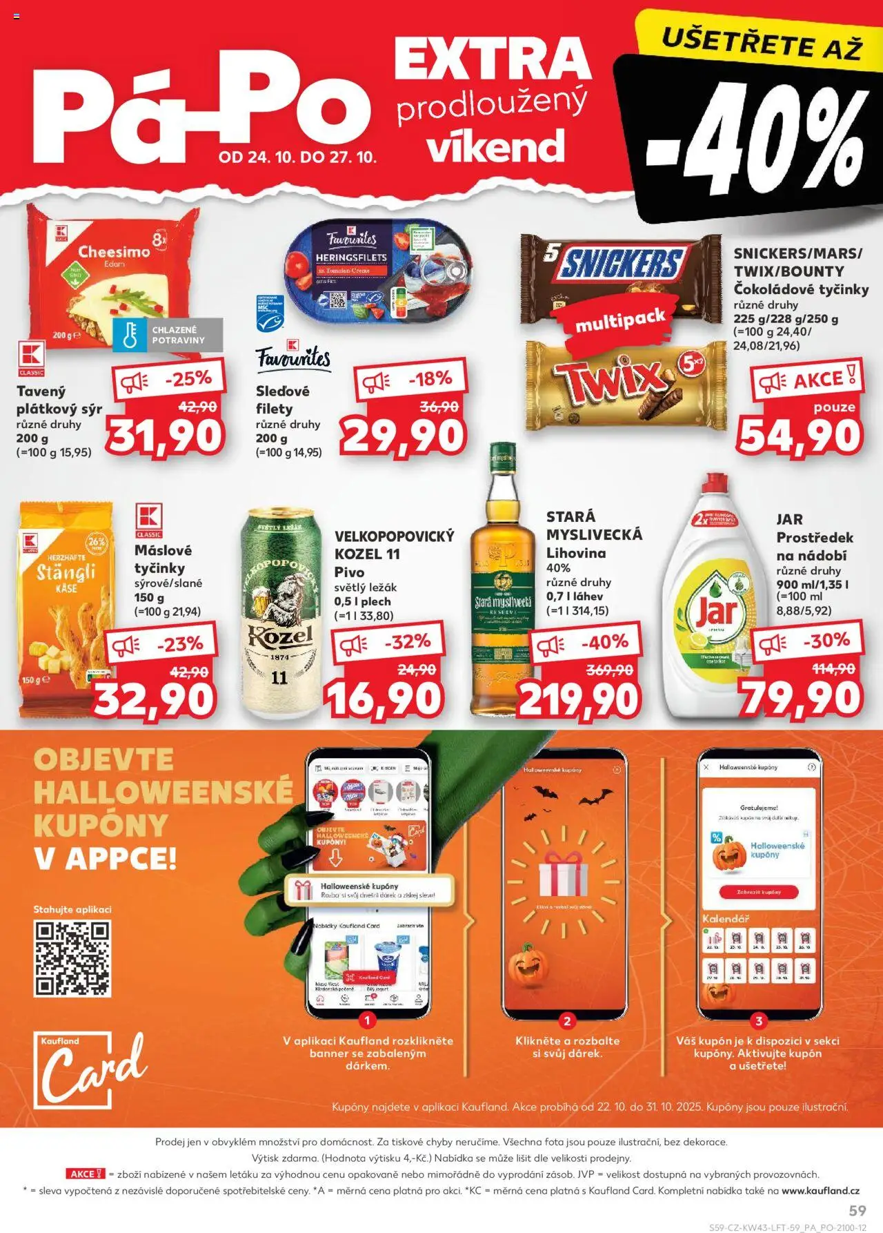 Kaufland leták - Chomutov od 22.10.2025 | Strana: 59 | Produkty: Tyčinky, Kalendář, Kozel 11, Kaše