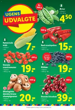 Lidl Tilbudsavis gyldig fra 17.07.2025 | Side: 18 | Produkter: Blåbær, Kirsebær, Majs, Ærter