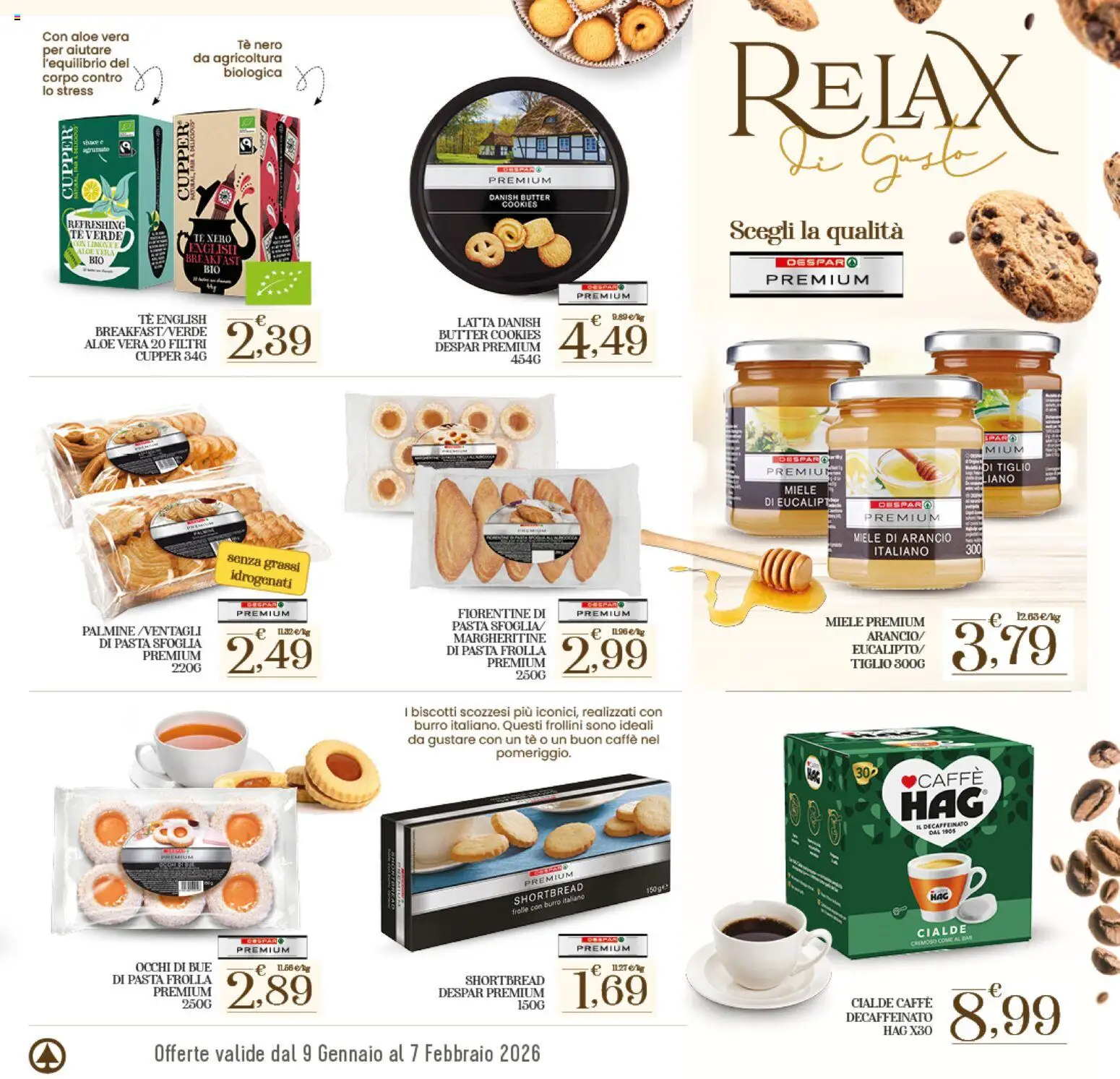 Volantino Interspar del 29.01.2026 | Pagina: 27 | Prodotti: Caffè, Tè, Pasta, Miele