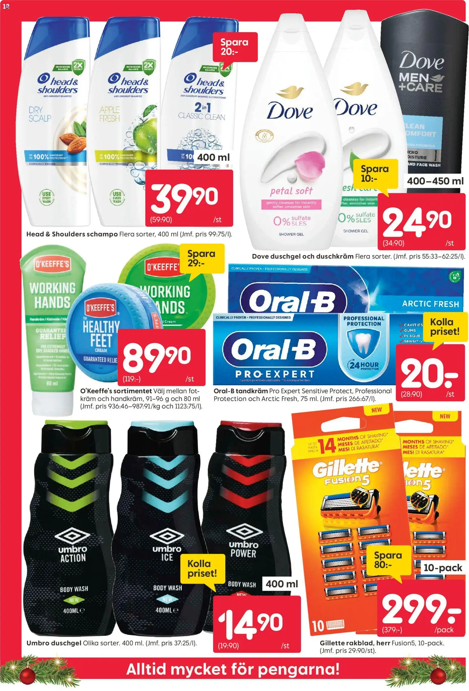 Rusta reklamblad aktuell från 03.11.2025 | Sida: 12 | Produkter: Schampo, Handkräm, Tandkräm, Kräm