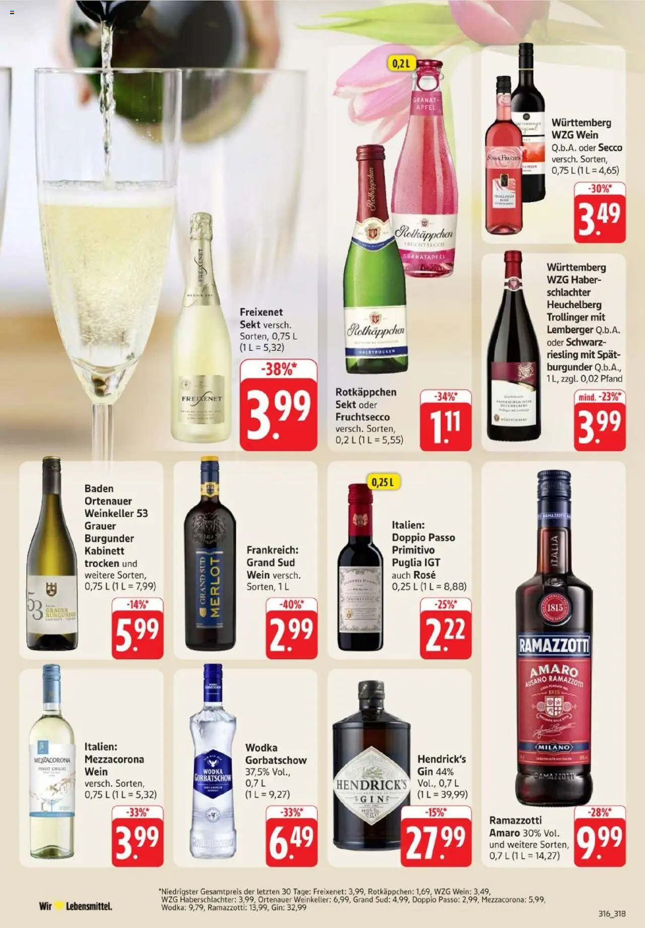 Edeka Prospekt 	 - gültig ab dem 07.07.2025 | Seite: 28 | Produkte: Granatapfel, Sekt, Wodka gorbatschow, Ramazzotti