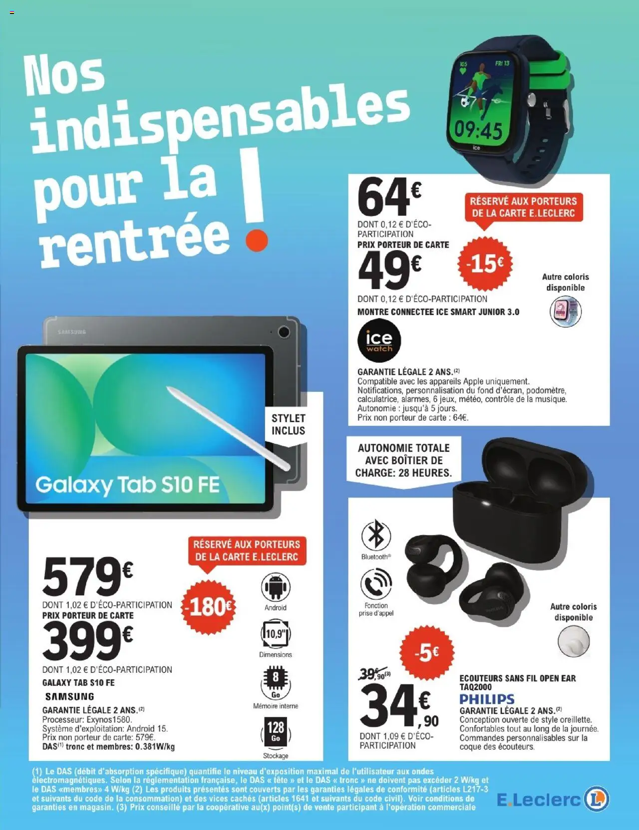  | Page: 3 | Produits: Montre, Écouteurs, Stylet, Prise