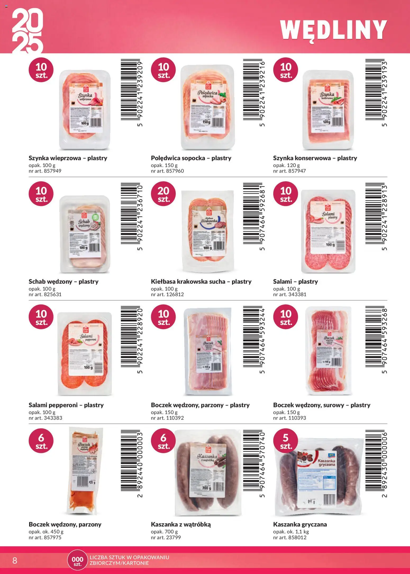 Makro Gazetka - Katalog marki własne dla Twojego sklepu od 28.04.2025 | Strona: 8 | Produkty: Kiełbasa, Wątróbka, Kaszanka, Szynka
