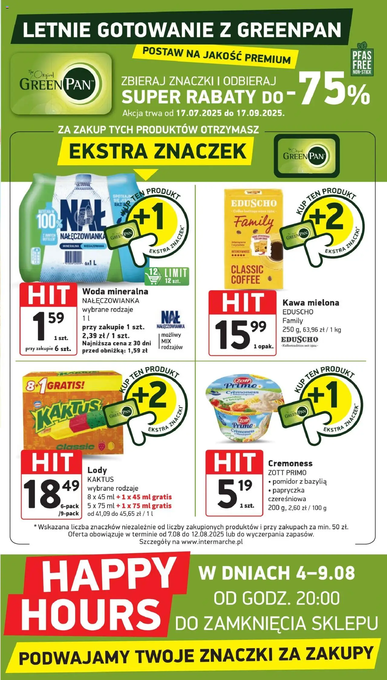 Intermarche Gazetka od 07.08.2025 | Strona: 39 | Produkty: Woda mineralna Nałęczowianka, Mascarpone, Kawa, Woda