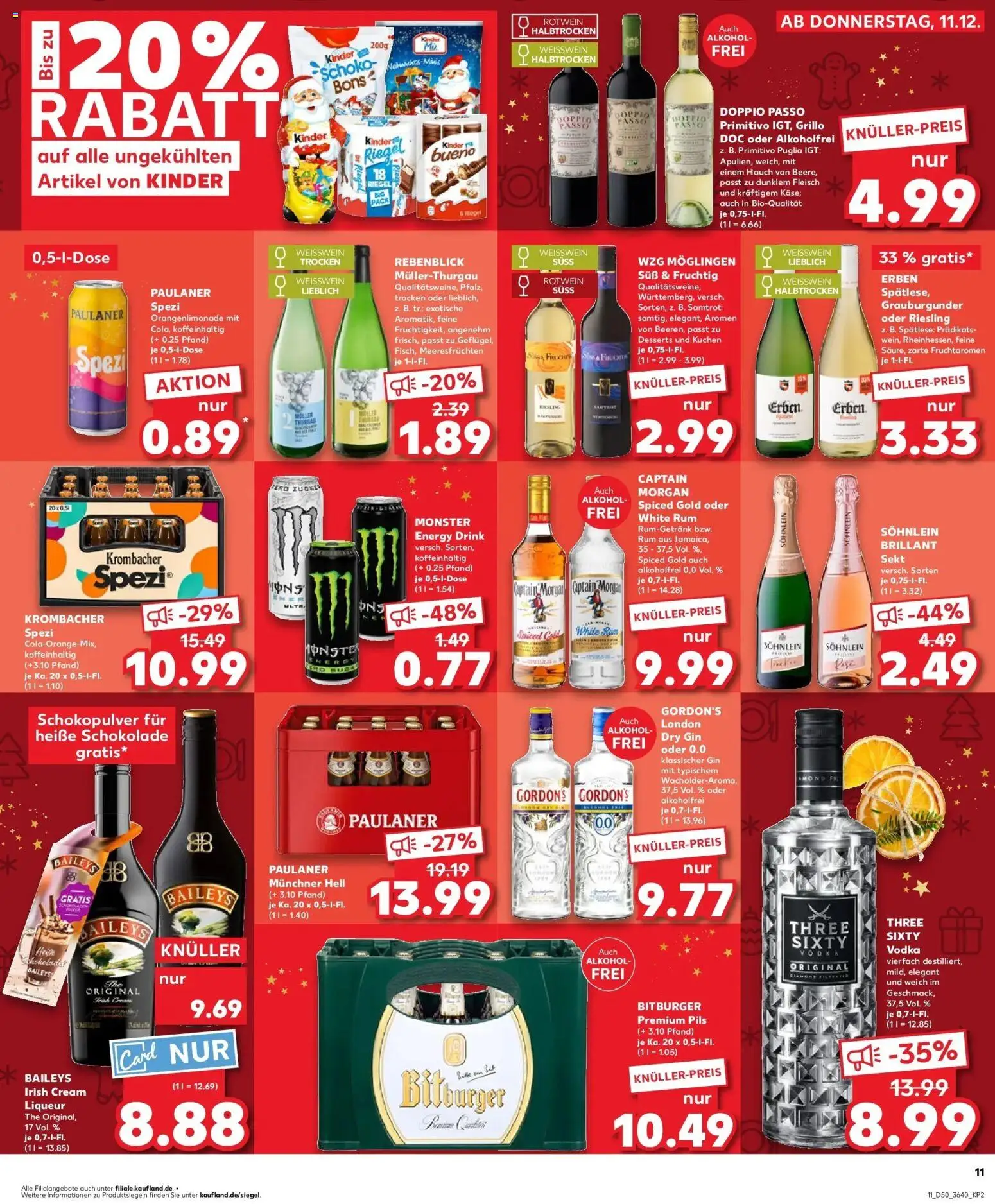 Kaufland prospekt Freiberg	 – gültig ab 14.12.2025 | Seite: 11 | Produkte: Weißwein, Rotwein, Kuchen, Fleisch
