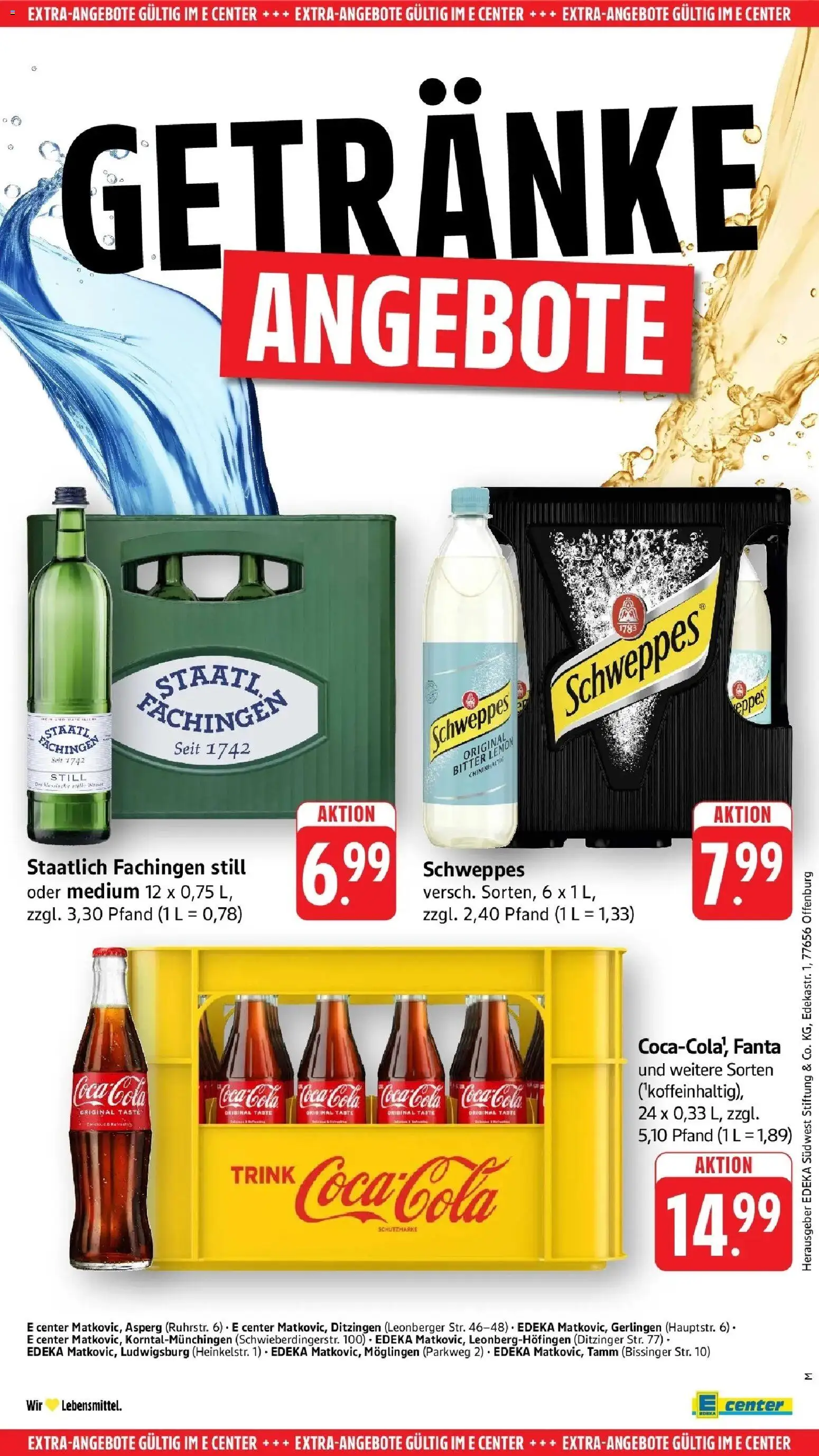 Edeka prospekt Möglingen	 – gültig ab 09.03.2026 | Seite: 56 | Produkte: Coca cola, Fanta, Cola, Schweppes