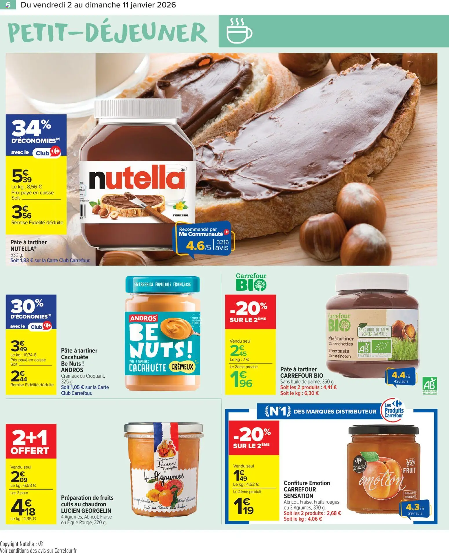 {H1} | Page: 8 | Produits: Noisettes, Nutella, Huile, Pommes