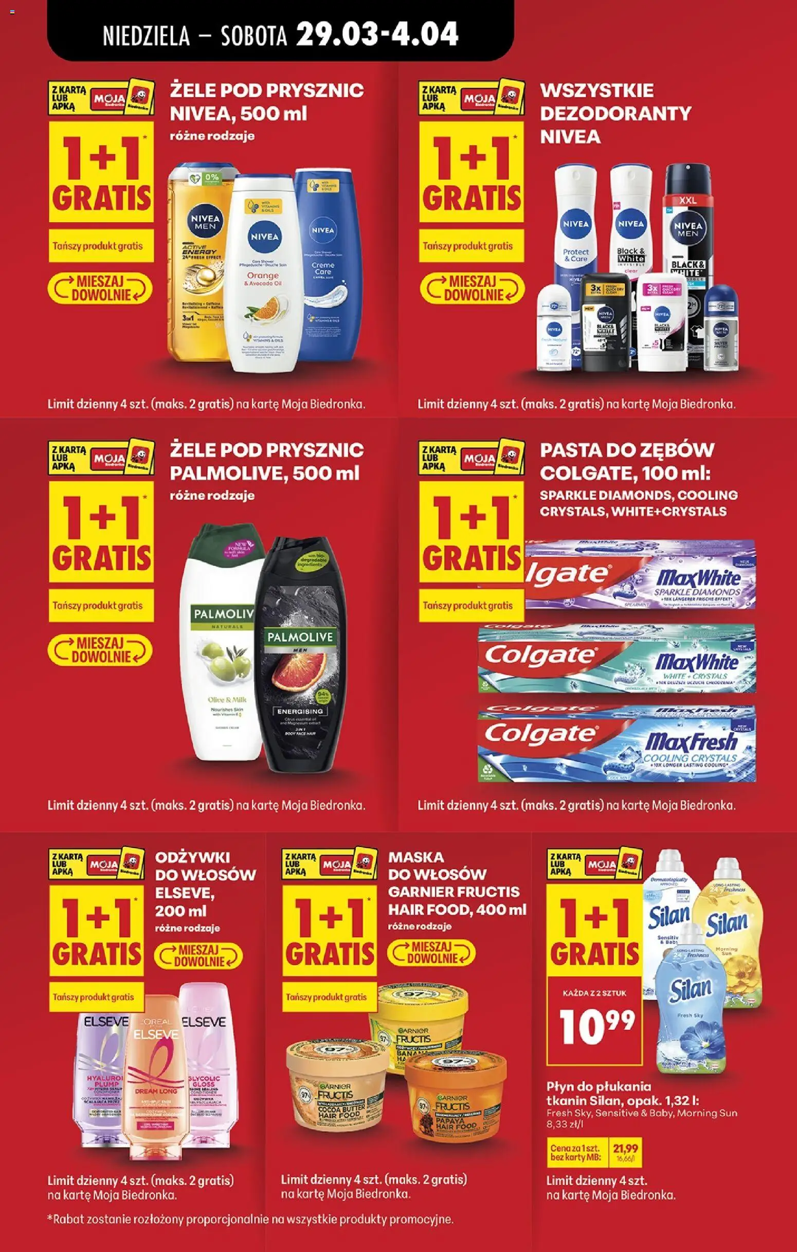 Biedronka Polsko leták od 29.03.2026 | Strana: 17 | Produkty: Nivea, Silan, Karty, Maska