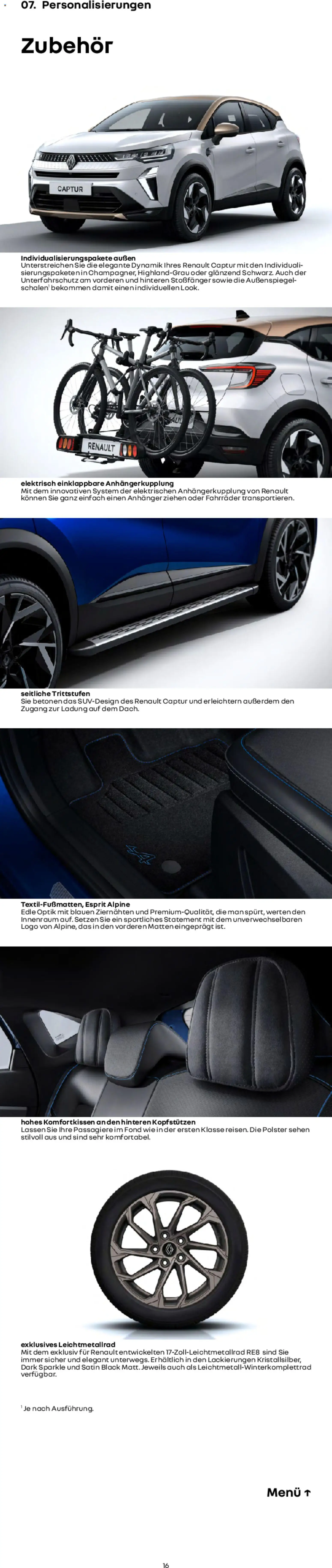 Renault Captur – gültig ab 01.10.2025 | Seite: 16