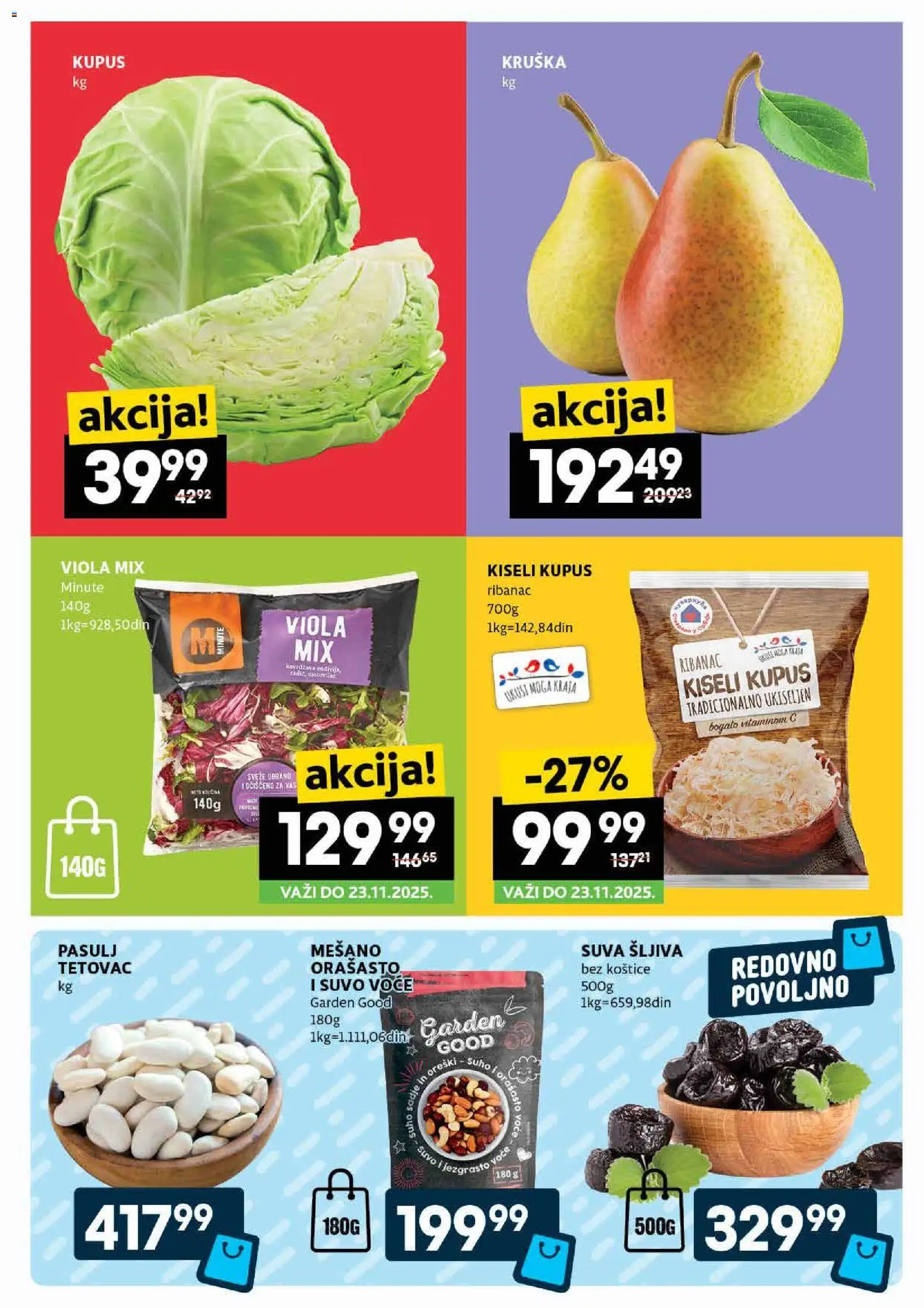 Roda katalog - važi od 20.11.2025 | Strana: 3 | Proizvode: Pasulj, Kiseli kupus, Kupus, Šljiva