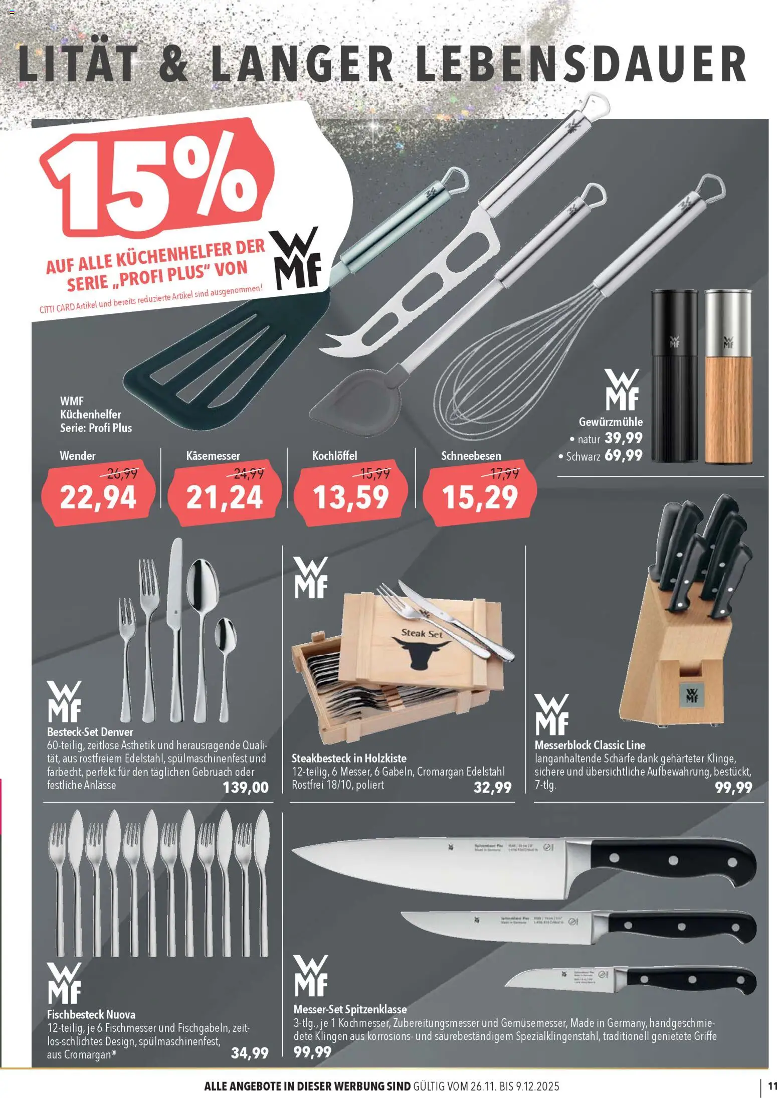 CITTI Markt  Ideen fürs Fest – gültig ab 26.11.2025 | Seite: 11 | Produkte: Steak