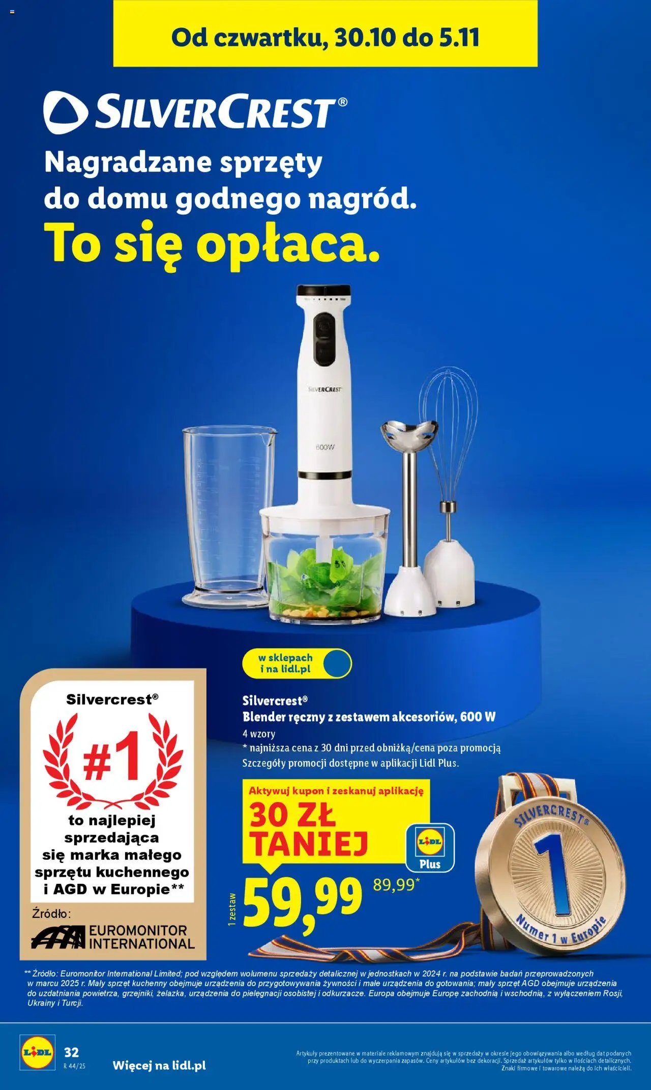 Lidl Katalog od 27.10.2025 | Strona: 36 | Produkty: Blender ręczny, Blender