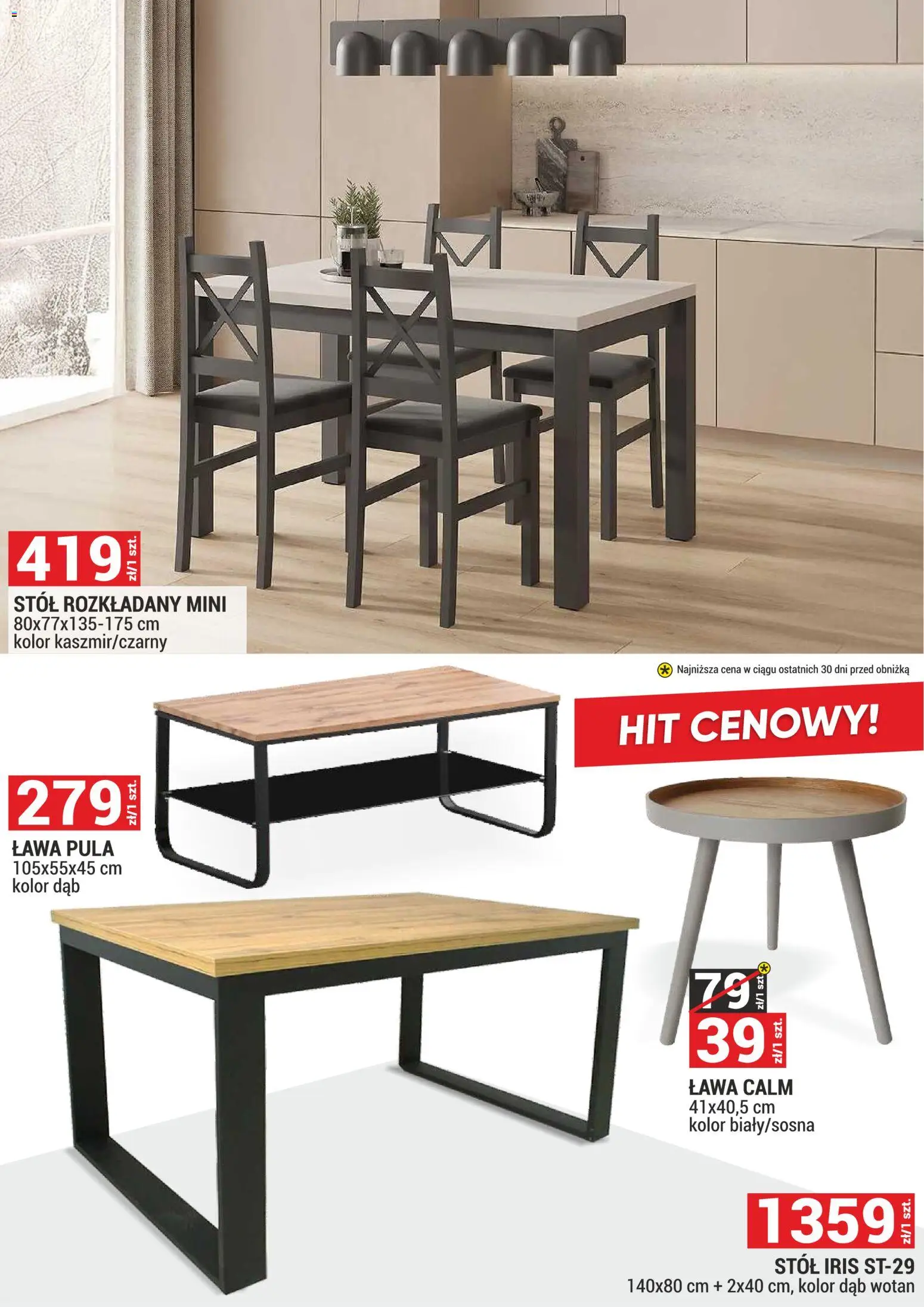 Merkury Market Gazetka - Meble, Wypoczynki, Materace od 01.03.2026 | Strona: 21 | Produkty: Stół