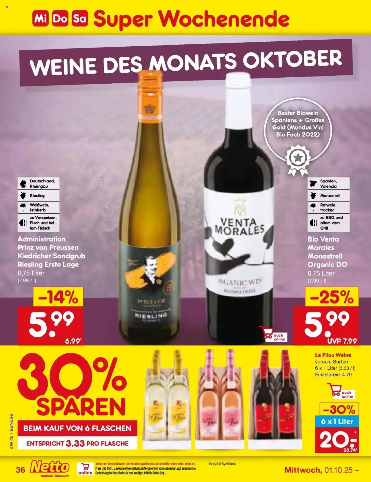 Netto Marken-Discount Prospekt 	 – gültig ab 13.10.2025 | Seite: 26 | Produkte: Grill, Le filou, Fisch, Fleisch