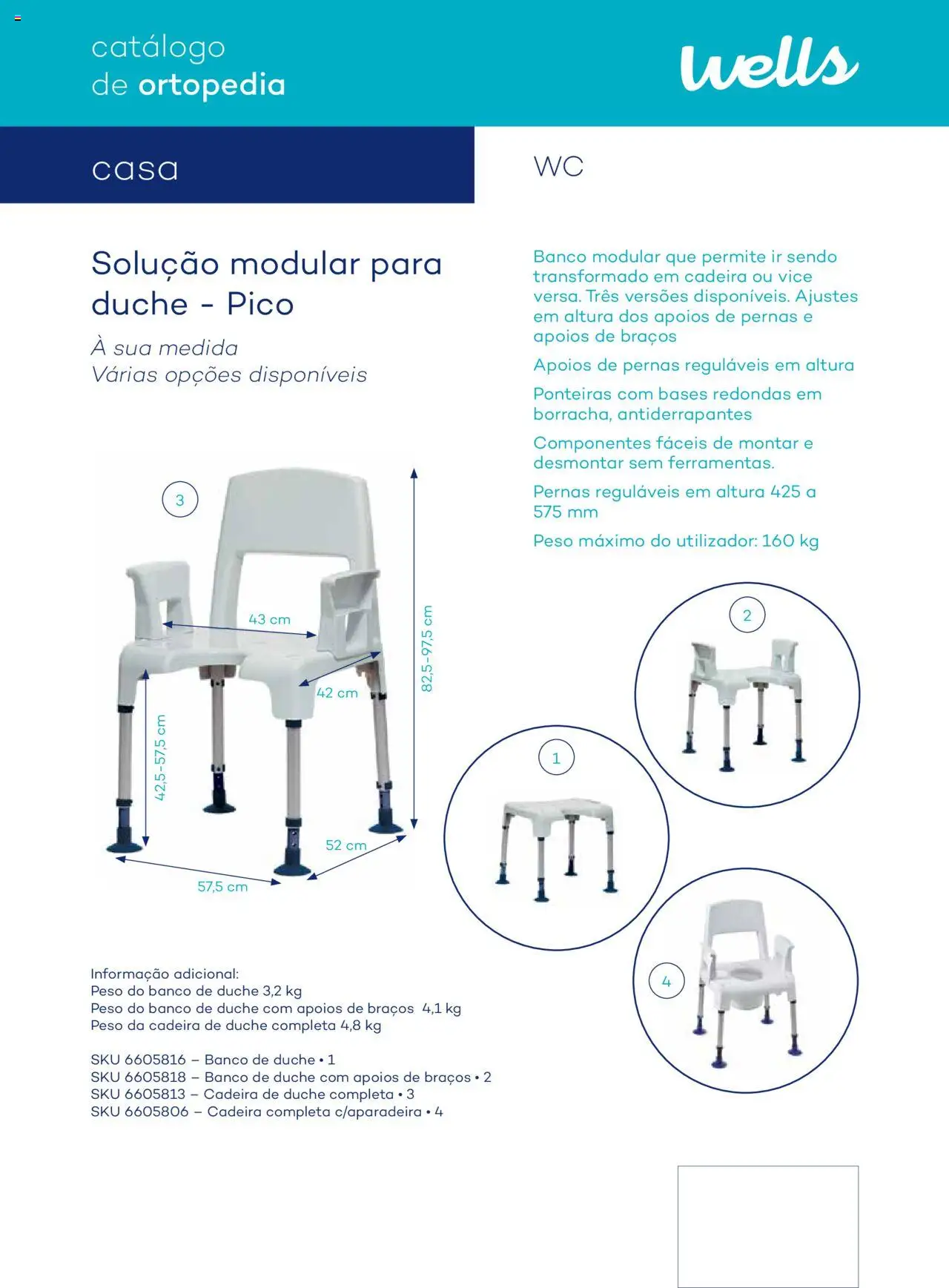 Well’s Catálogo de Ortopedia │ válido de 12.02.2024 | Página: 123 | Produtos: Banco, Cadeira