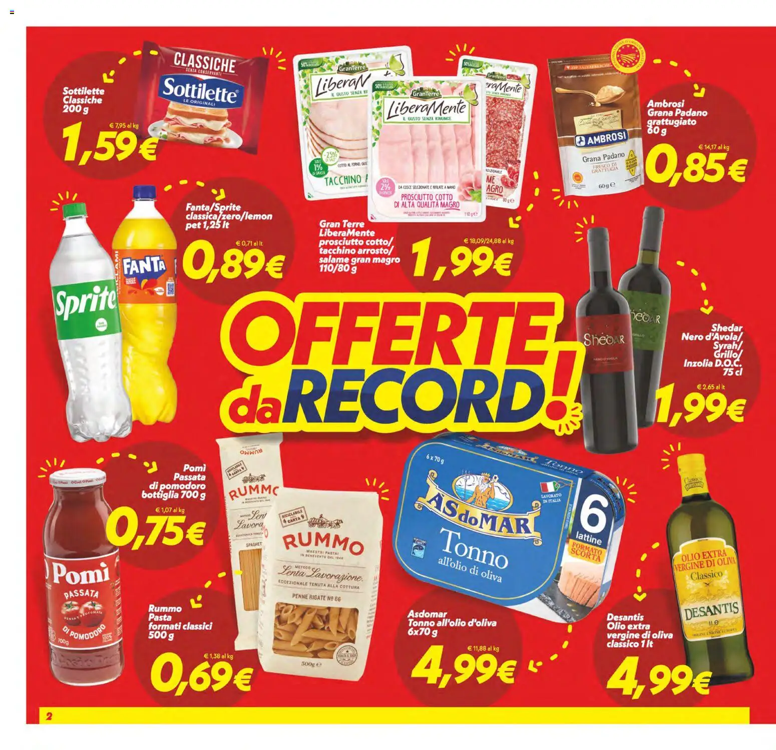 Volantino SuperConveniente del 24.02.2026 | Pagina: 2 | Prodotti: Prosciutto Cotto, Tacchino, Olio, Prosciutto