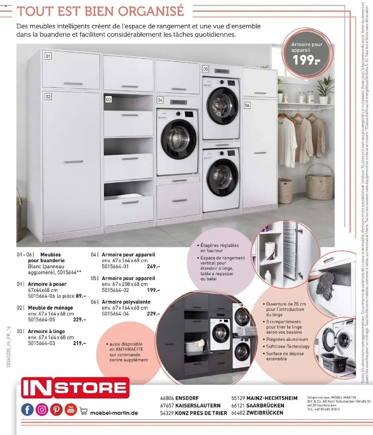 {H1} | Page: 16 | Produits: Poignées, Sommier, Balai, Table