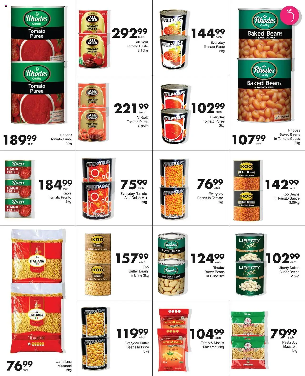 New Save catalogue – valid from 06.10.2025 | Page: 12 | Products: Beans, Baked beans, Butter, Tomato sauce
