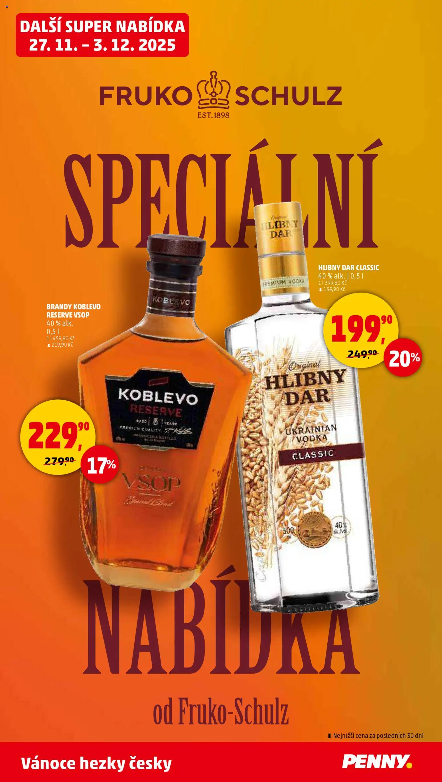Penny Market leták - Čtvrtečník od 27.11.2025 | Strana: 34 | Produkty: Vodka, Brandy