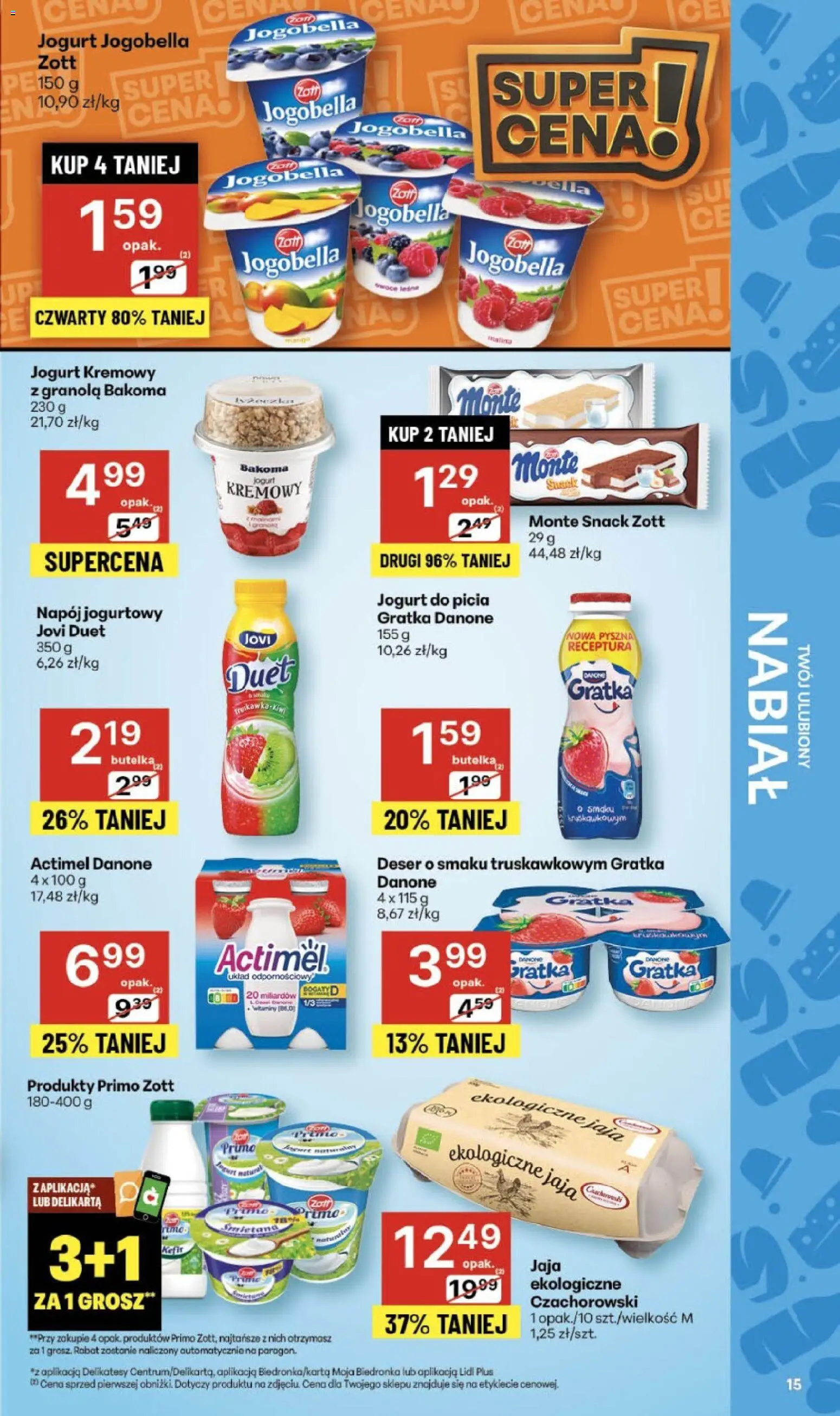 Delikatesy Centrum Gazetka - Sklepy Własne od 06.11.2025 | Strona: 15 | Produkty: Kefir, Granola, Jogurt, Jaja