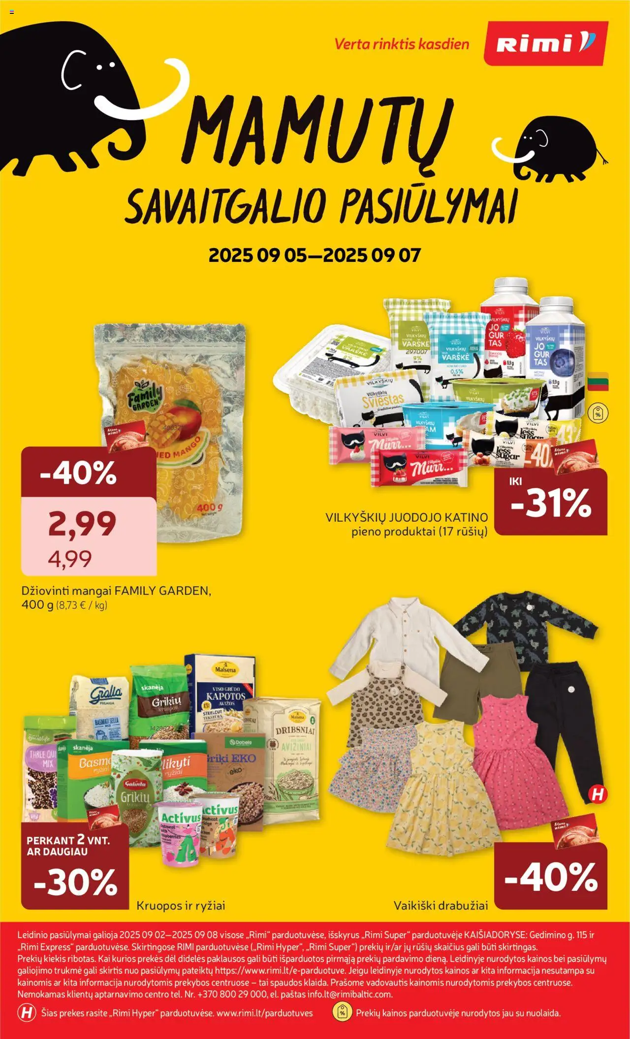 Rimi - Leidinys│galioja nuo 02.09.2025 | Puslapis: 37 | Prekių: Drabužiai, Sviestas, Varškė, Dribsniai
