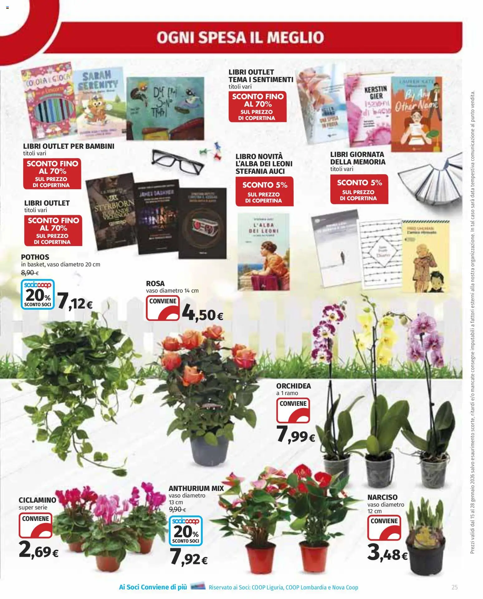 Volantino Ipercoop del 15.01.2026 | Pagina: 25 | Prodotti: Data, Orchidea, Vaso