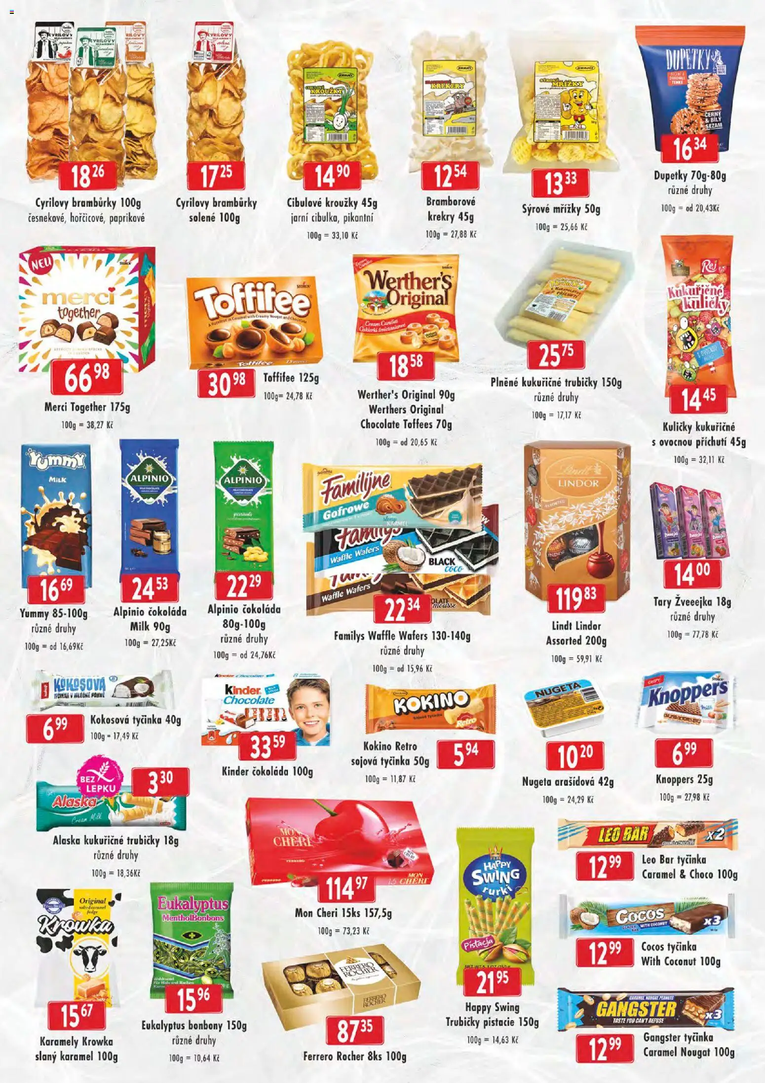 Astur & Qanto leták - cash&carry Jeseník, Krnov od 12.11.2025 | Strana: 5 | Produkty: Bramburky, Kinder čokoláda, Eukalyptus, Dupetky