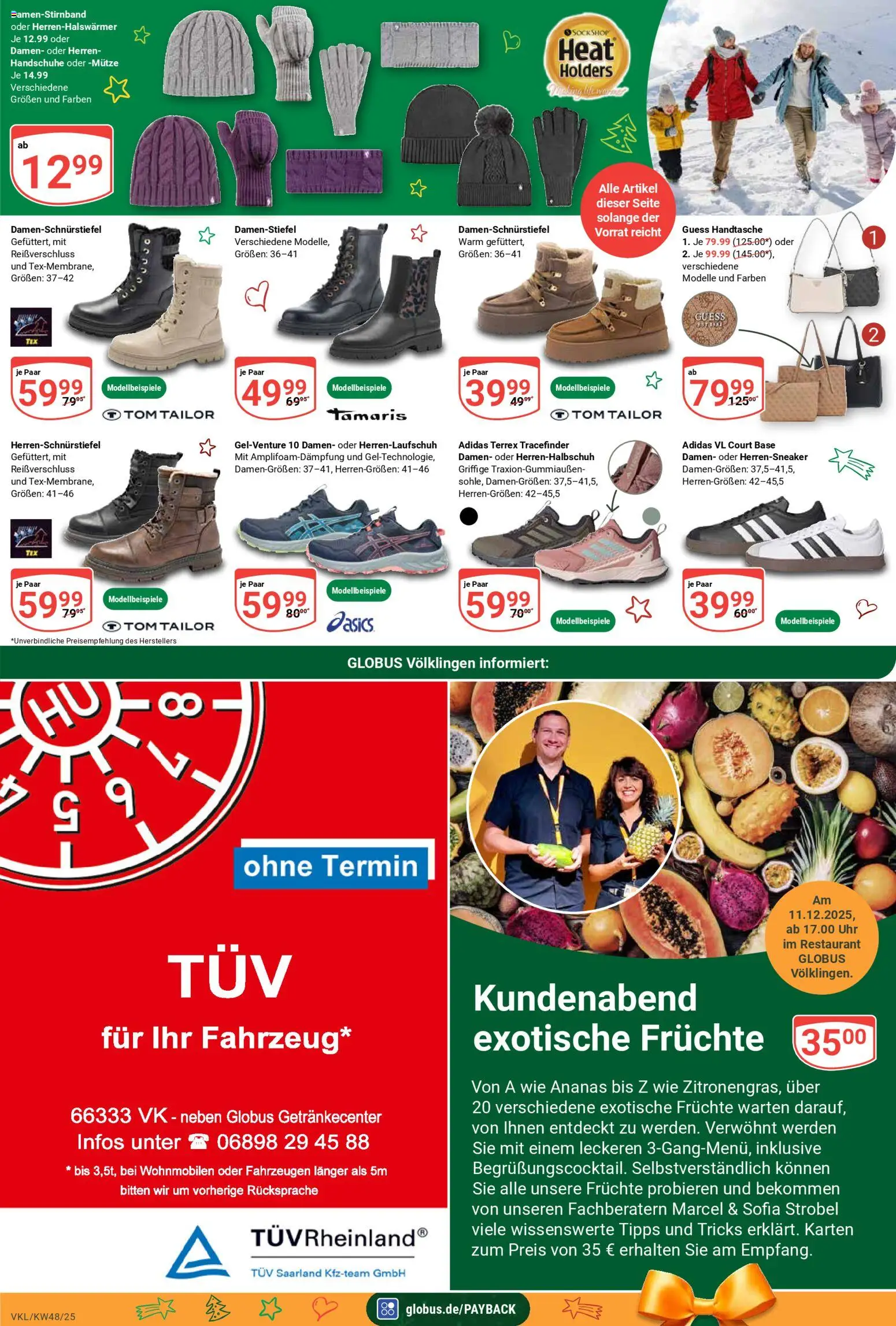 Globus prospekt Völklingen	 – gültig ab 24.11.2025 | Seite: 31 | Produkte: Ananas, Handtasche, Handschuhe, Uhr