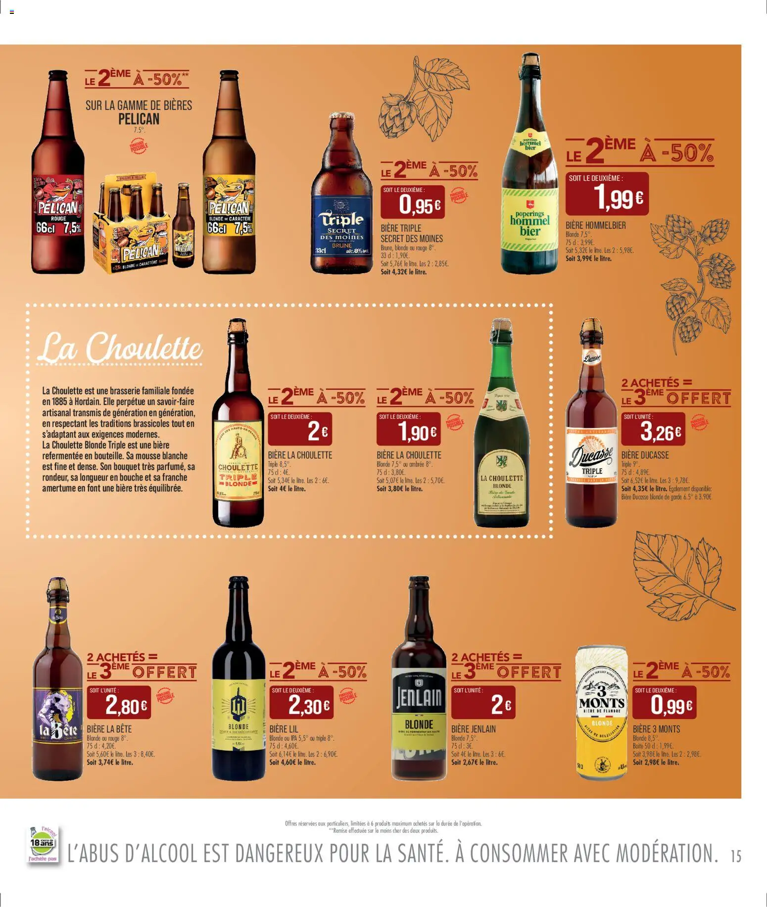 {H1} | Page: 15 | Produits: Mousse, Bière