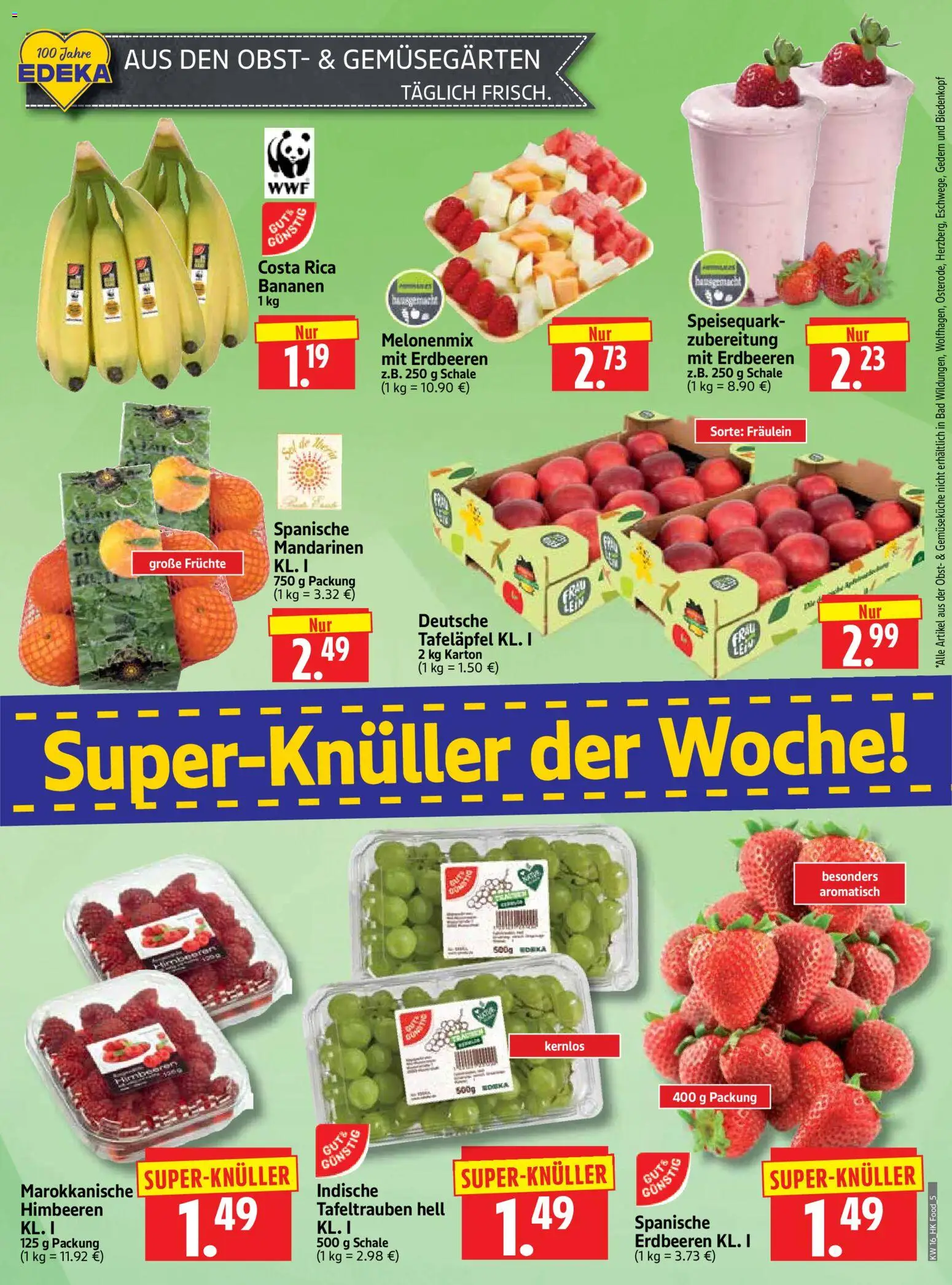 HERKULES Prospekt 	 – gültig ab 13.04.2026 | Seite: 5 | Produkte: Himbeeren, Bad, Bananen, Erdbeeren