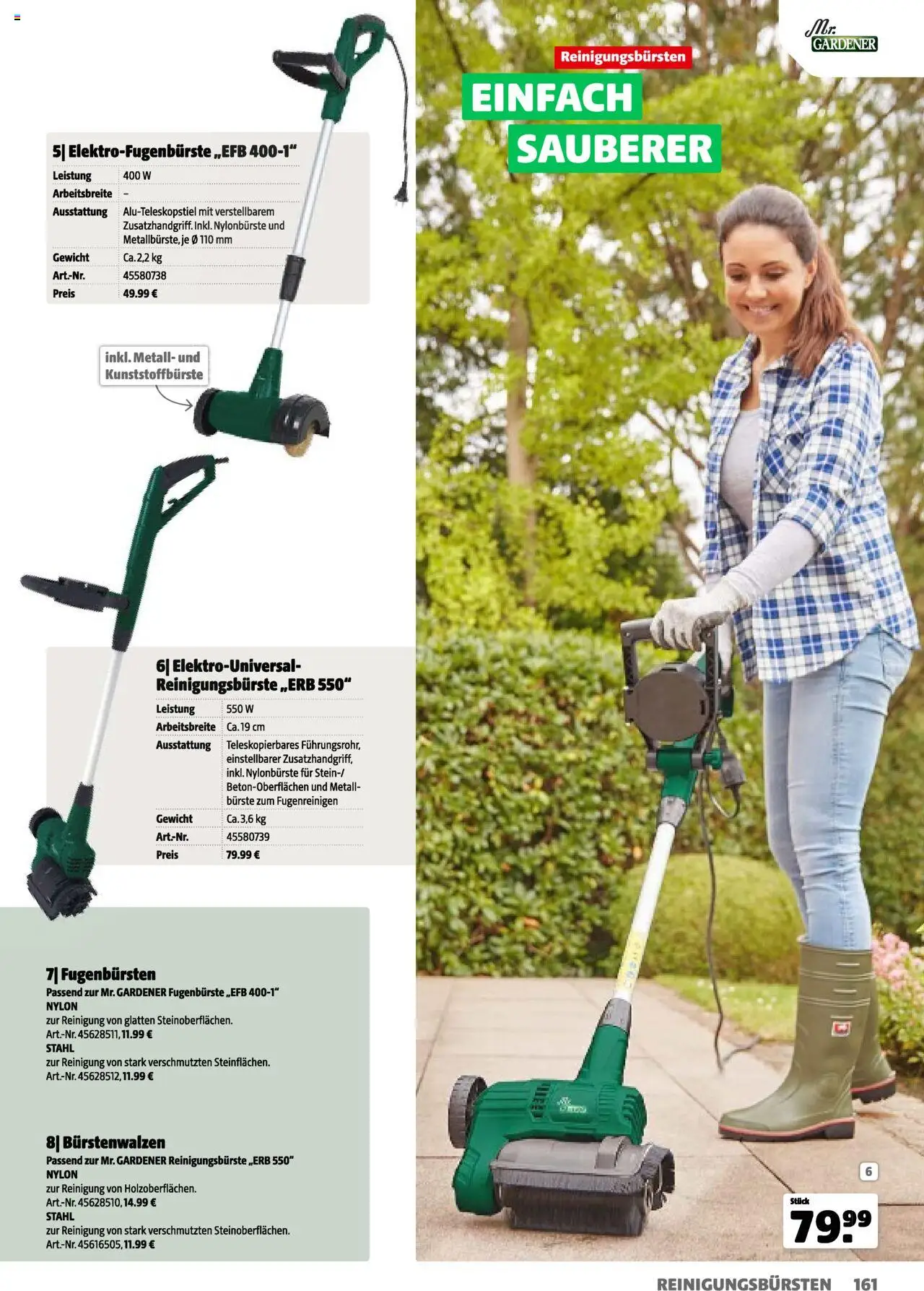 Hagebau Gartenkatalog 2025 gültig ab 05.03.2025 | Seite: 161 | Produkte: Gewicht, Bürste