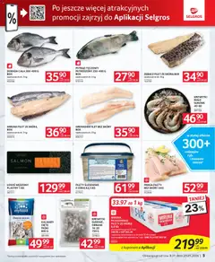 Pogląd oferty "Selgros cash&carry Gazetka - Oferta dla gastronomii" - ważna od 08.01.2026 | Strona: 5 | Produkty: Łosoś wędzony, Pstrąg, Krewetki białe, Dorada
