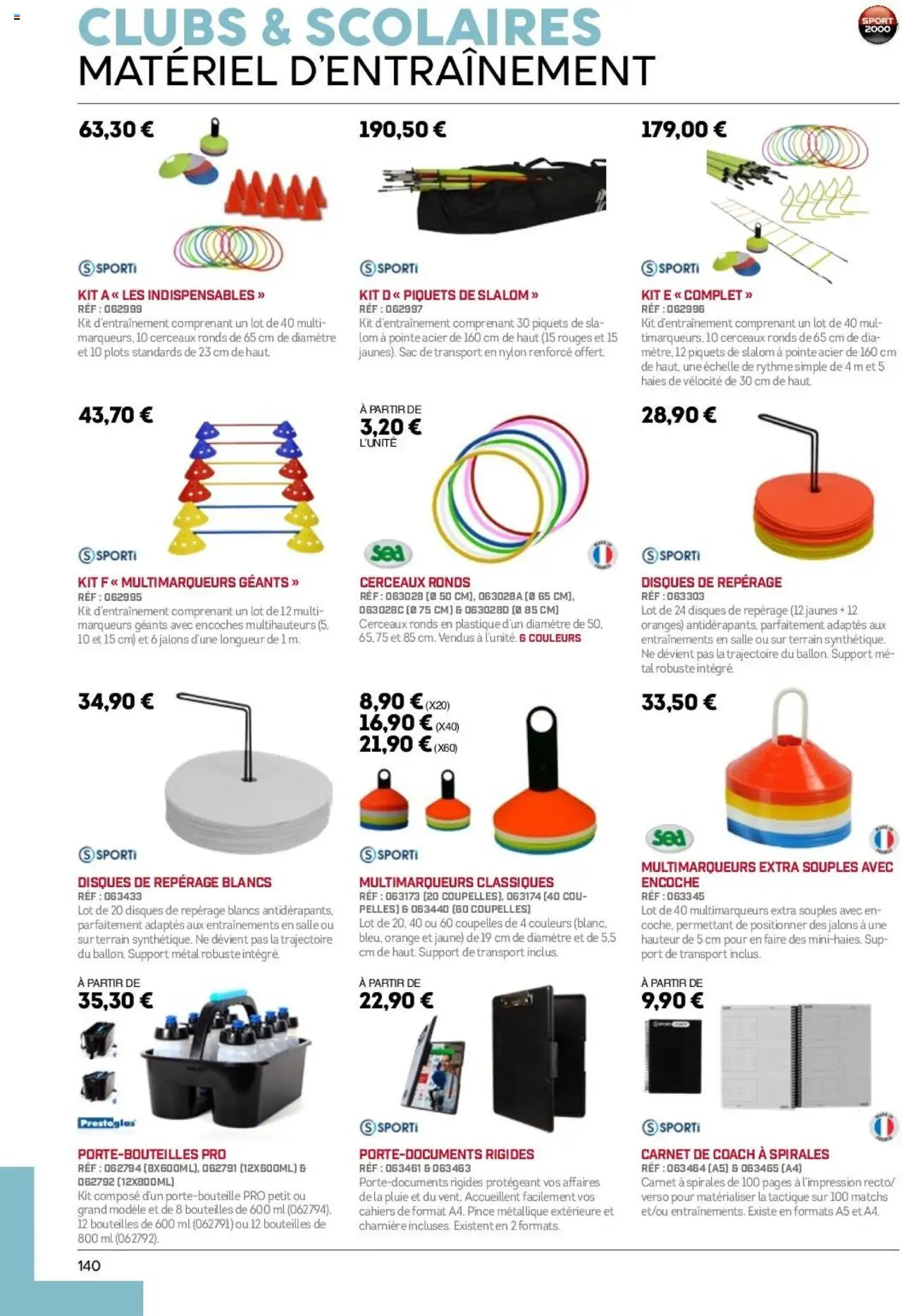  | Page: 140 | Produits: Sac, Charnière, Sac de transport, Plots