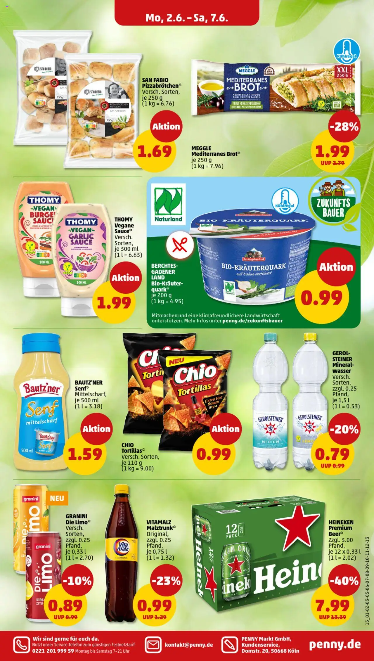 Penny Prospekt 	 - gültig ab dem 02.06.2025 | Seite: 15 | Produkte: Quark, Wasser, Brot, Sahne