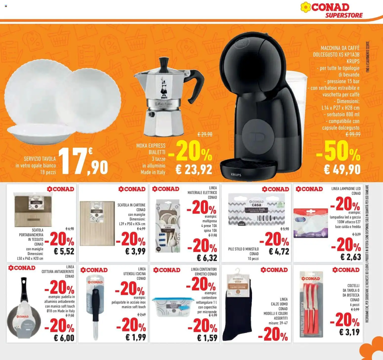 Volantino Conad del 11.02.2026 | Pagina: 33 | Prodotti: Macchina da caffe, Caffè, Alluminio, Scatola
