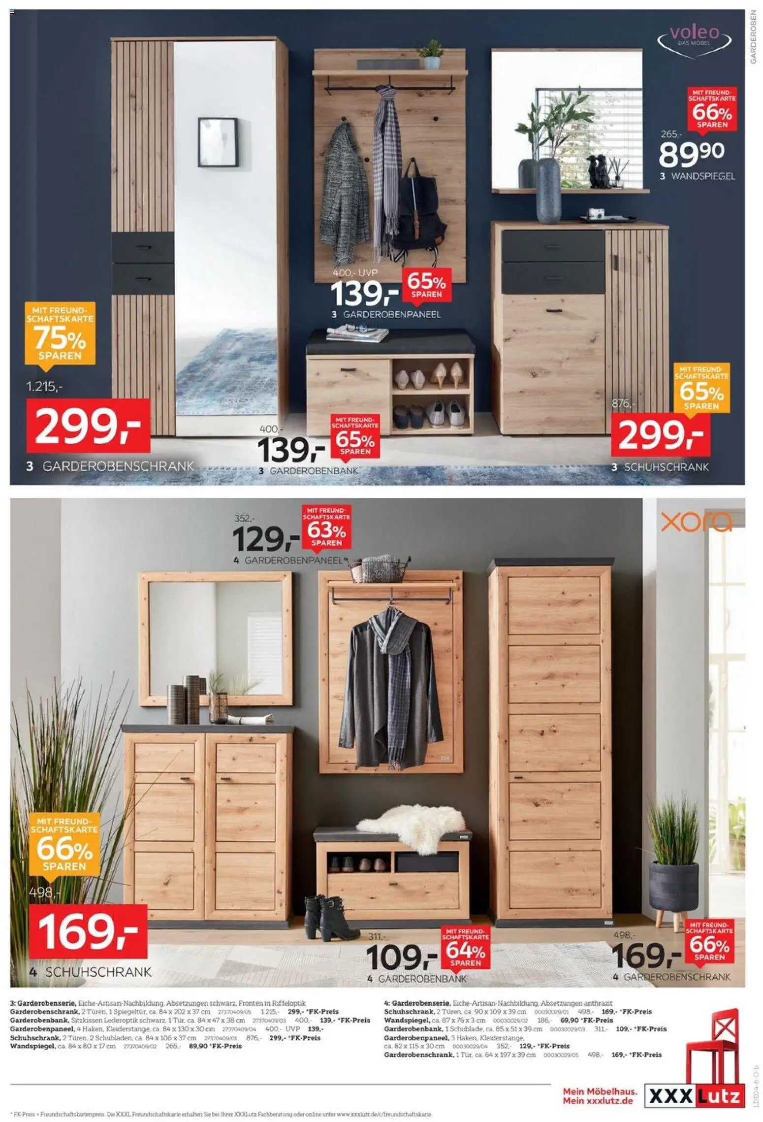 XXXLutz Big Sale – gültig ab 29.03.2026 | Seite: 13 | Produkte: Wandspiegel, Garderobenschrank