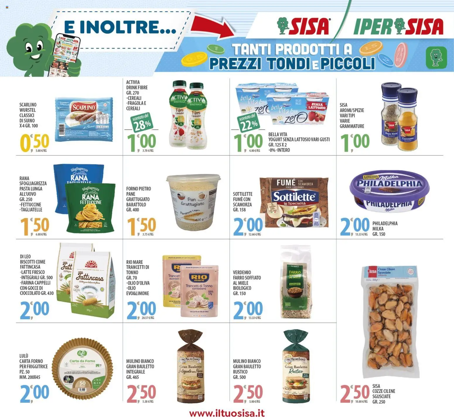 Volantino SISA del 04.11.2025 | Pagina: 18 | Prodotti: Yogurt, Pane, Pepe, Forno