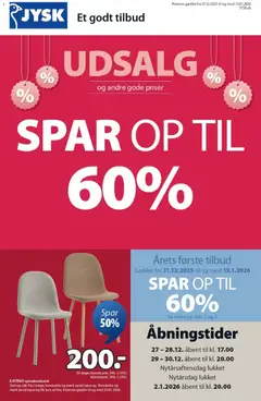 JYSK - Tilbudsavis gyldig fra 31.12.2025